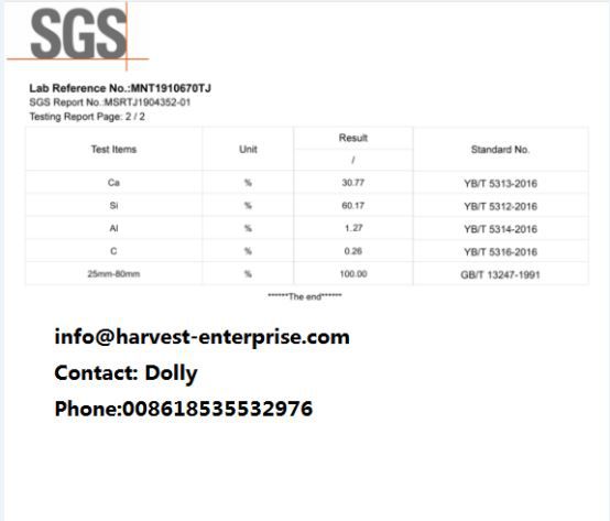 Ukusetyenziswa kweSilicon Calcium Alloy